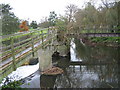 Footbridges and weir on the Yeo in BA22 8WQ