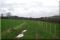Footpath in the Bride Valley in DT2 9HP