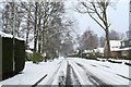 Finningley Road after snow in LN6 3TG