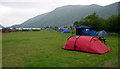 Campsite on the shores of Llyn Cwellyn in Betws Garmon Community