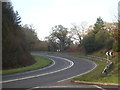 Bend in the A390 near Tregoninny in TR2 4AR