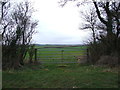 Gate Looking Towards Abbeycroft Down in BH21 7HA