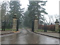 Gate entrance to Erddig Hall estate in LL13 0UU