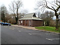 Public toilets in a parking area, A40 SW of Monmouth in NP25 4DQ