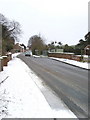 Burstwick Drain Bridge, Sheriff Highway in the Snow in HU12 8DF