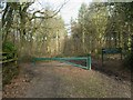 Ferndown Forest, gate in BH21 7DS