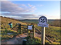 Entrance to the National Trust's Walton Hill, Polden Hills, Somerset in BA16 9RE