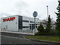The Sharp factory at Llay in LL12 0PQ