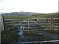 Gateway and track, Maindy Rd, near Berthlwyd in CF37 1UH
