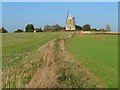 Farmland and windmill, Great Haseley in OX44 7NU