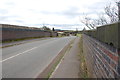 View from Rail Bridge on Footherley lane towards the A5127 Birmingham Road in WS14 0LG