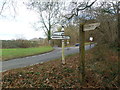 Harbridge, signposts in BH24 3PY