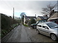 Cottage on a lane below Fron Hen near Llanferres in CH7 5SQ