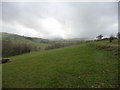 Sunshine and showers in the Denbighshire hills in LL16 5NU