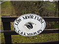 Sign at drive end to Low Moor Farm in YO17 8ED