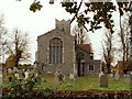 The east end of St. Peter's church, Copdock, Suffolk in IP8 3JT