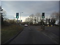 Traffic lights on Horsham Road in GU6 8TG