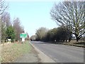 The A143 looking north in IP31 1HS