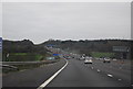 M27 approaching Rownhams Services in SO16 8AP