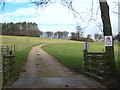Cattle grid on the Cricket St Thomas estate in TA20 4DH