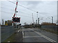 Level crossing, Stubton Road in NG23 5BJ