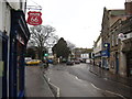 Victoria Place Axminster, looking south west in EX13 5PX