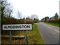 The road through Almodington in Almodington