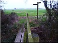 Footbridge into field near Batchmere's Farm in PO20 7QJ
