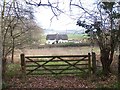 View over gate from Spearywell Wood in SO51 0AB