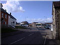 Mini-roundabout and shops, Purton in SN5 4BZ