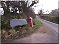 Ffynnon Ceisiad and red post box in SA34 0XU