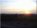 Sunset over the fields, Whempstead Road in SG14 3NP