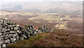 Dry stone wall descending from Hurkling Edge in S6 6JN