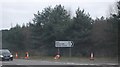 Uddens Drive turn off sign, A31 in BH21 7QS