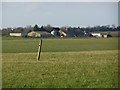 View across fields towards Darfield Farm in SO20 6JU