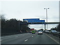 M6 northbound nearing Junction 7 in B43 6HG