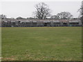 Derelict huts on Chedworth airfield (disused) in GL54 4NX