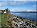 South end of Loch Long at Blairmore in PA23 8TG
