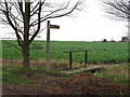 Footbridge and Footpath marker in CM3 8BT