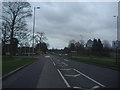 Turnoff for Fleet Road off Farnborough Road in GU11 4EA