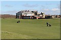 Golfers next to Leasowe Castle Hotel in CH46 3RT