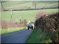 Hedge cutting at Trawsgoed Farm in Trawsgoed Community