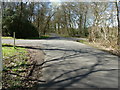 Beech Hill joining Park Lane from the right in GU8 5LE