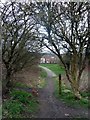 Footpath leaving Cheadle in ST10 1LJ