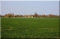 Looking over a field towards Garford in Garford