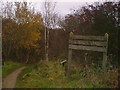 Trail information board in NG17 3JQ