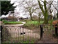 View from the gates, Brampton Old Churchyard in CA8 2AA