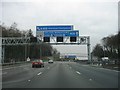 M25, clockwise approaching junction 18 in WD3 4HA