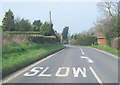 A4117 approaching Stoney Lane crossroads in SY8 3EY
