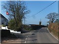 Minor road forking from B3137 through Withleigh in EX16 8JH